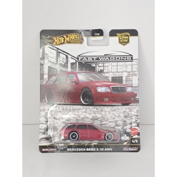 Hot Wheels 1:64 Fast Wagons - Mercedes-Benz E36 AMG red
